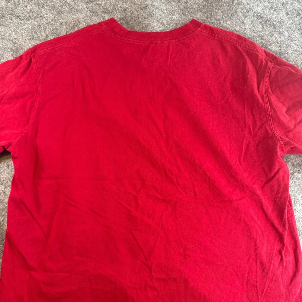Jordan T-Shirt Mens Sz L Loose Fit Red Jumpman Logo Crew Neck Cotton Tee Short